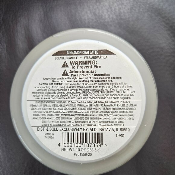 Timber Wick Scented Candle With Wood Lid 10 oz New - Picture 4 of 6